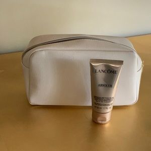Lancôme cosmetic pouch with absolute gel cleanser
